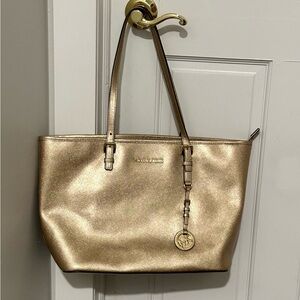 Michael Kors Gold Jet Set Tote